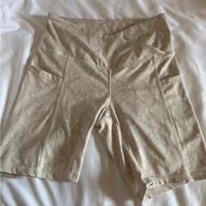 Women's Athletic Shorts in Tan